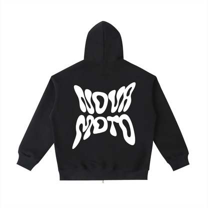 NOVAMOTO ZIP UP HOODIE (BLACK)