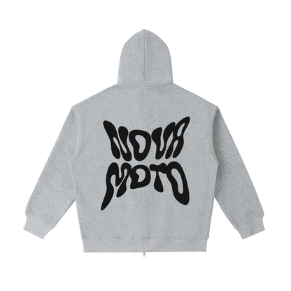 NOVAMOTO ZIP UP HOODIE (WHITE OR GRAY)