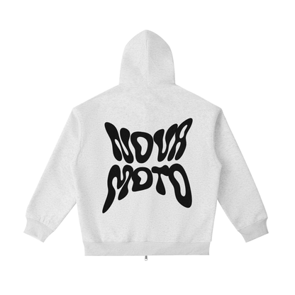 NOVAMOTO ZIP UP HOODIE (WHITE OR GRAY)