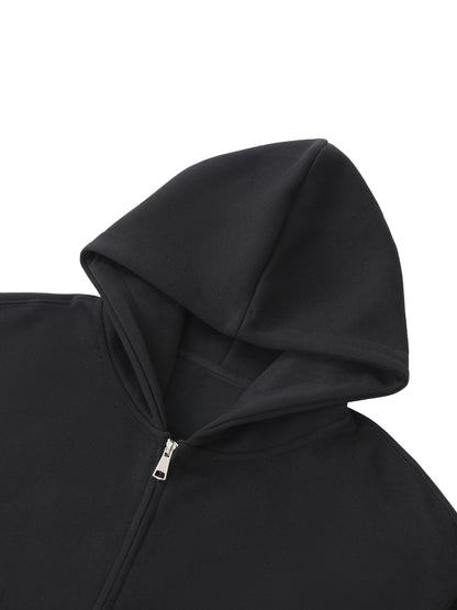 NOVAMOTO ZIP UP HOODIE (BLACK)